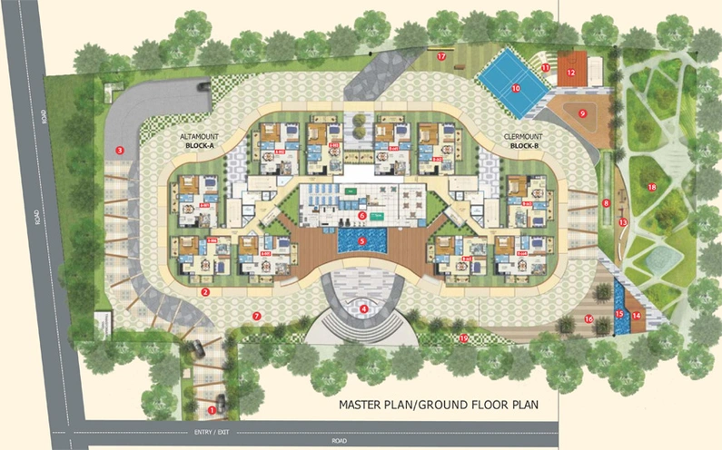 Master Plan of Columbia Belleza in JP Nagar, Bangalore - Image 198877