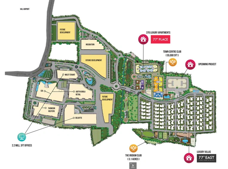 Master Plan of DivyaSree 77 Degree Place in Marathahalli, Bangalore - Image 198884