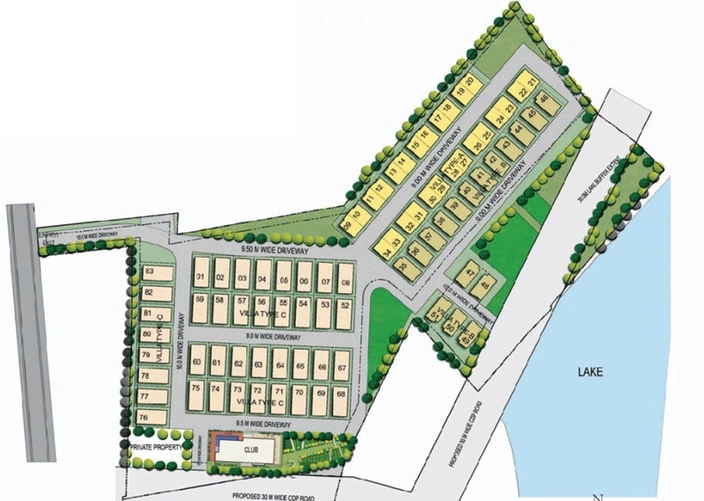 Master Plan of Prestige Summer Fields in Sarjapur Road, Bangalore - Image 198923