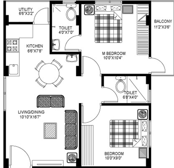 2 BHK Flat in Pyramid Bilberry in Chokkanahalli, Bangalore - Image 825618