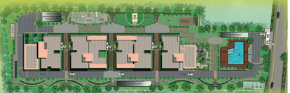 Master Plan of Unishire Terraza in Thanisandra, Bangalore - Image 198945