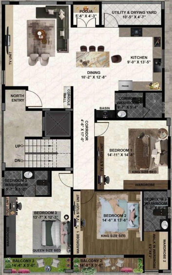 3 BHK Flat in Signature Premia in Gottigere, Bangalore - Image 825637