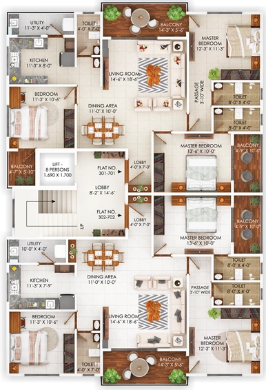 Floor Plan of Shashvat Shivputra in Pratap Nagar, Nagpur - Image 118191