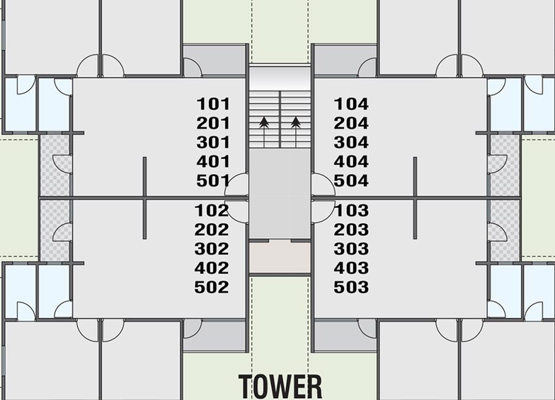 Floor Plan of Satyam Shree Kunj Residency in Makarpura, Vadodara - Image 199048