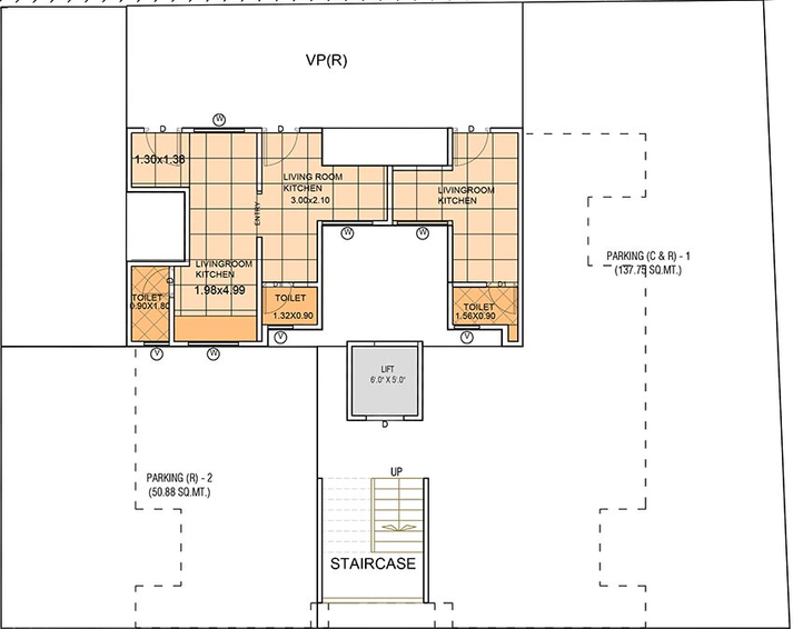 Master Plan of Shivay Shree Hari Flats in New Alkapuri, Vadodara - Image 199065