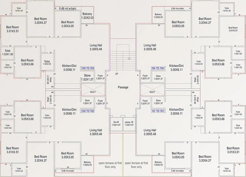 Floor Plan of Shivay Splendora in Ankhol, Vadodara - Image 199076