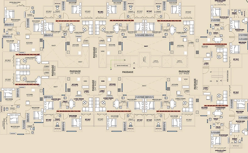Floor Plan of Krupasindhu Town Square in Charholi, Pune - Image 199084