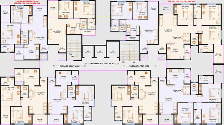 Floor Plan of Nexus Kinaara in Chikhali, Pune - Image 199198