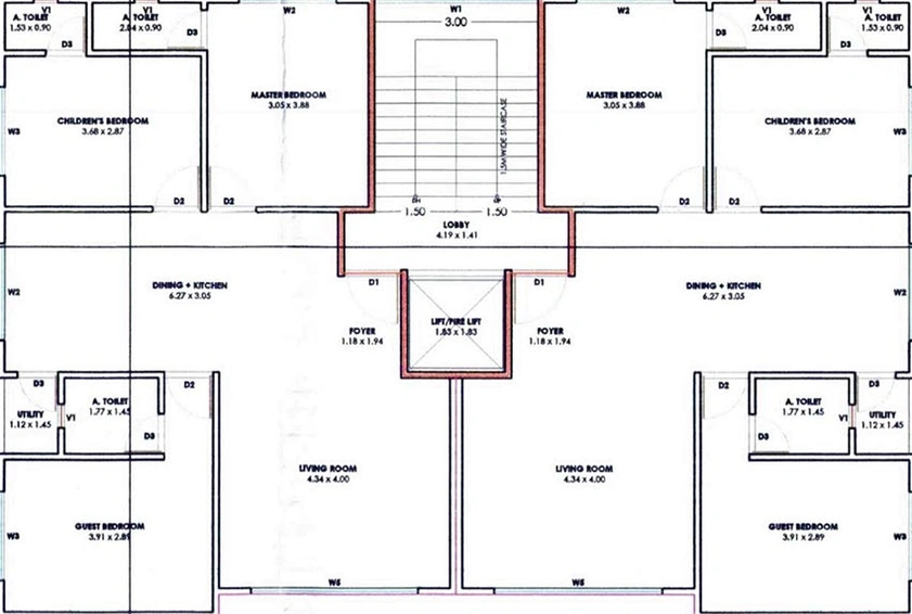 Floor Plan of Shree Nand 22 in Akota, Vadodara - Image 199255