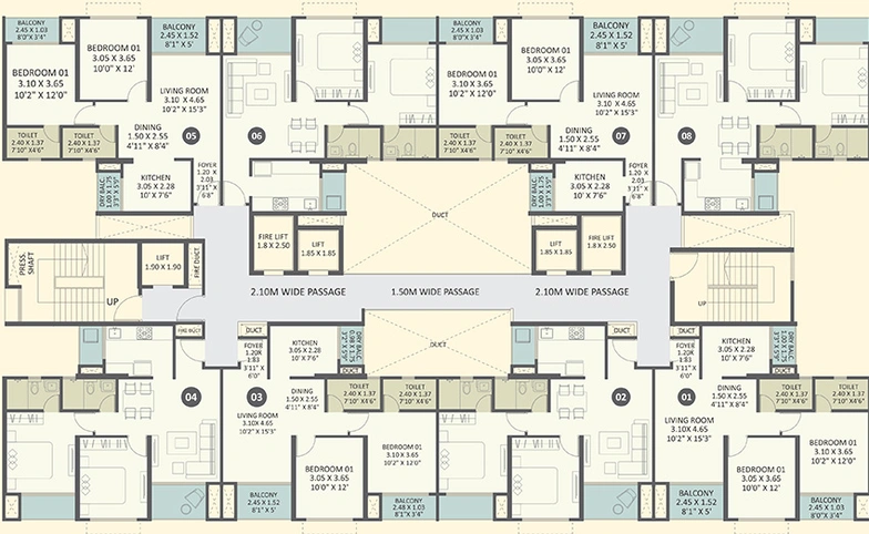 Floor Plan of Parth Kiona in Hinjewadi, Pune - Image 199283