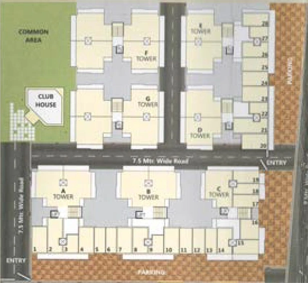 Master Plan of Shree Pramukh Residency in Padra, Vadodara - Image 199290