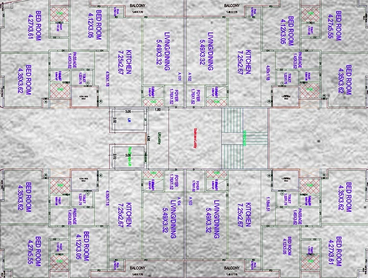 Floor Plan of SV Shivanta Sky View in Gotri, Vadodara - Image 199308