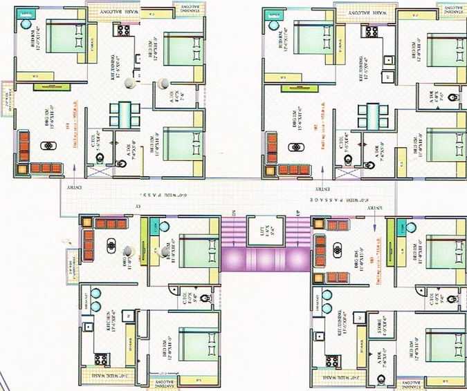 Floor Plan of Mahesh Shree Lakulesh in Chhani, Vadodara - Image 199313