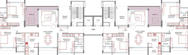 Floor Plan of Marvel Sorrento in Baner, Pune - Image 199393