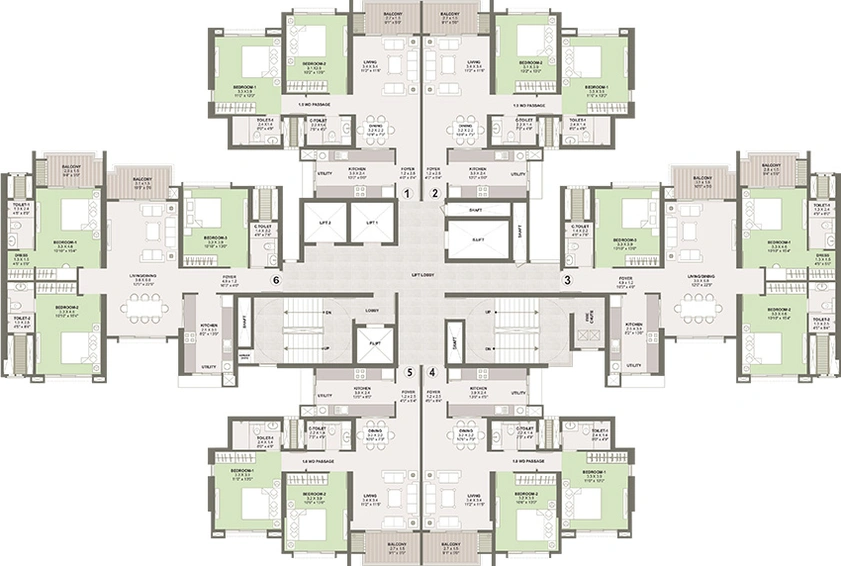 Floor Plan of K Raheja Reserve in NIBM, Pune - Image 199414