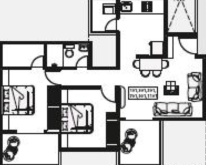 2 BHK Flat in Raghvendra Aakashvedh in Chikhali, Pune - Image 825756