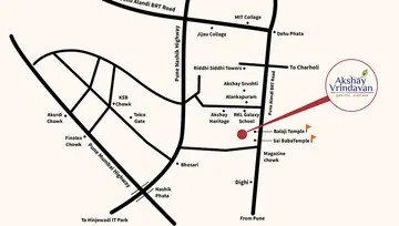 Location of RR Lunkad Akshay Vrindavan - Image 199485