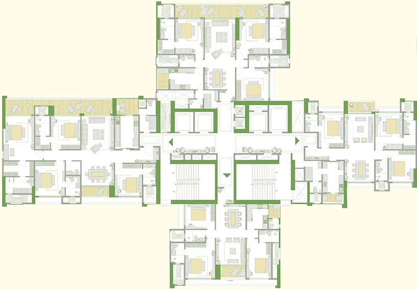 Floor Plan of Sagitarius Bluegrass Residences in Kalyani Nagar, Pune - Image 199515