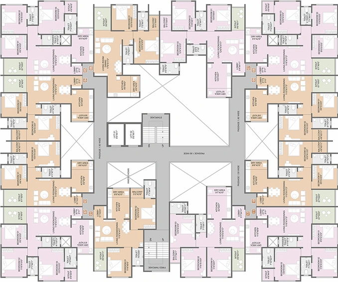 Floor Plan of The Shashwat in Moshi, Pune - Image 199582