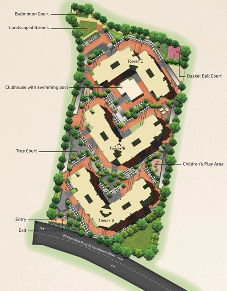 Master Plan of Brigade Omega in Kanakapura, Bangalore - Image 199623