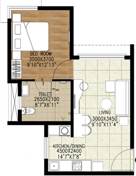 1 BHK Flat in Brigade Parkside East in Chikkakannalli, Bangalore - Image 825813
