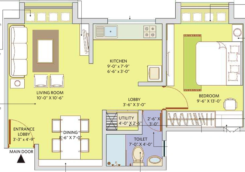 1 BHK Flat in Patel Smondoville in Electronic City, Bangalore - Image 825826