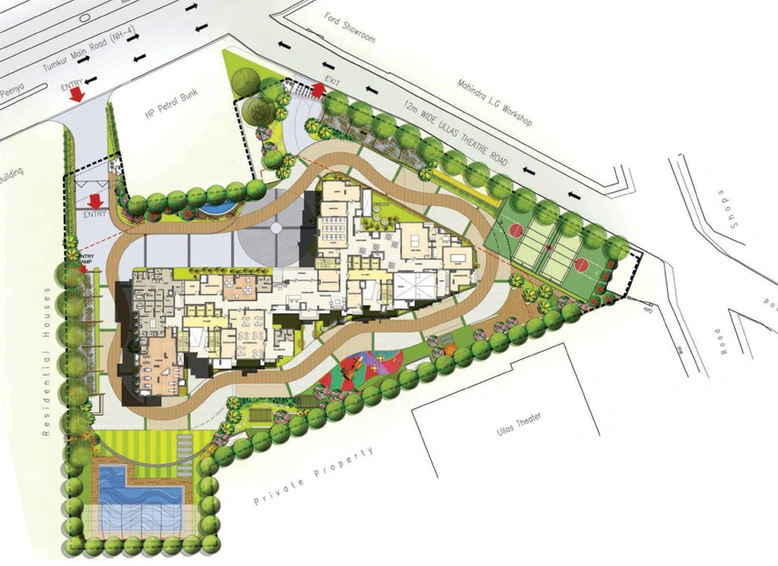 Master Plan of Aparna Elina in Yeshwanthpur, Bangalore - Image 199672