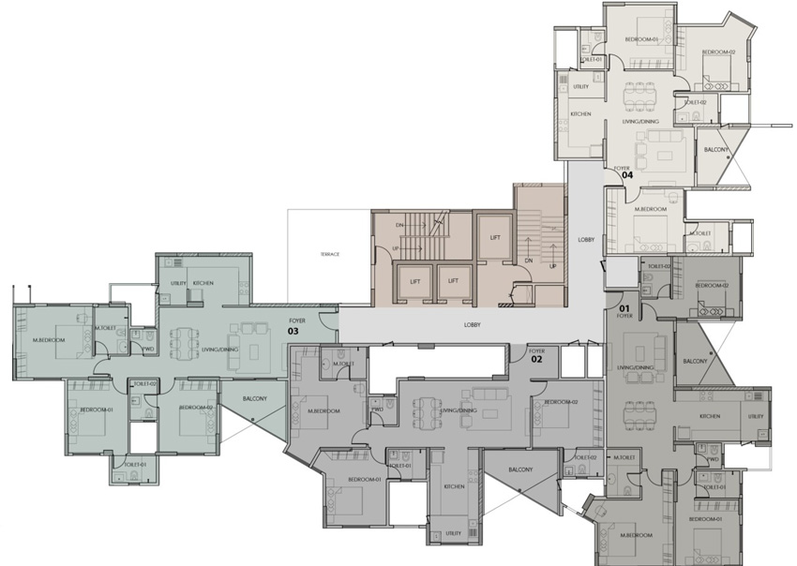 Floor Plan of Artismo Millionaire Tower in Devanahalli, Bangalore - Image 199691