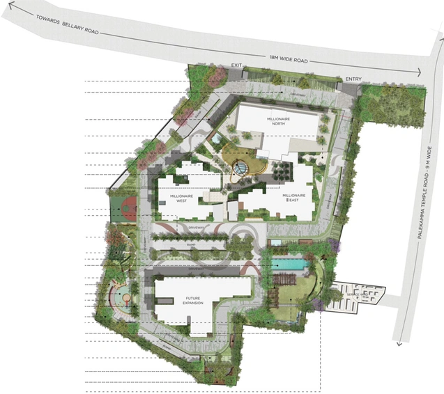 Master Plan of Artismo Millionaire Tower in Devanahalli, Bangalore - Image 199692