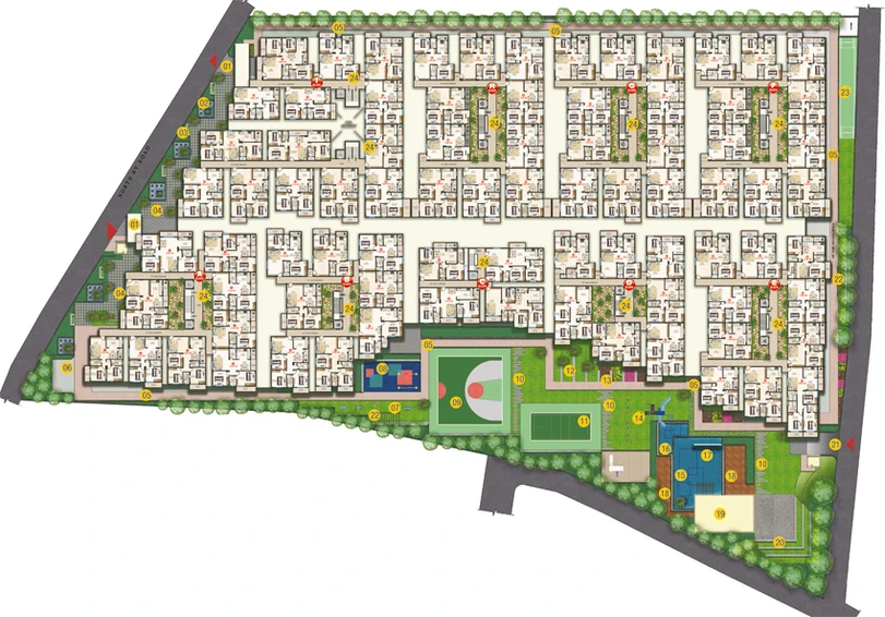 Master Plan of Pariwar Wise Palmsprings in Haralur, Bangalore - Image 199702