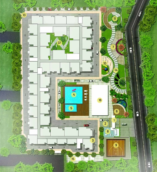 Master Plan of 21st Castle Green Boulevard in Sarjapur, Bangalore - Image 199748