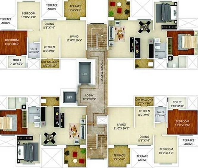 Floor Plan of 43 Horizon Avenue in Ambegaon, Pune - Image 199761