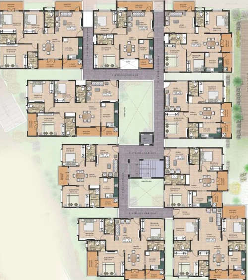 Floor Plan of Creative Elegance in Hebbal, Bangalore - Image 199776