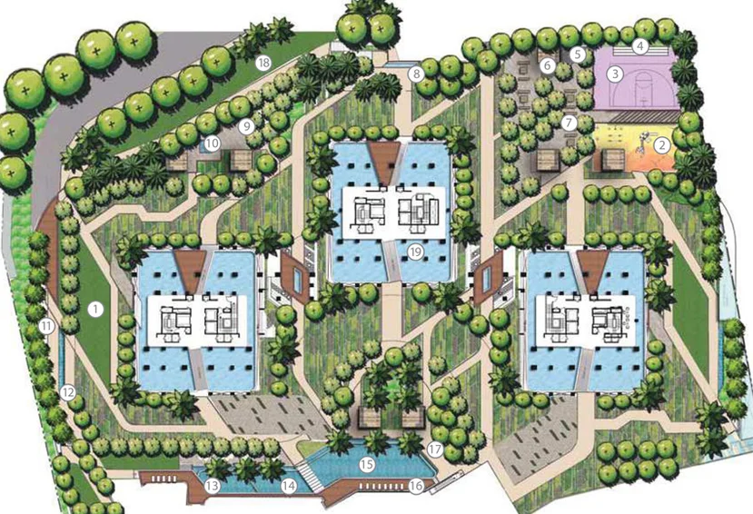 Master Plan of Karle Zenith Residences in Hebbal, Bangalore - Image 199828