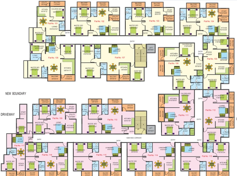 Floor Plan of Laasya Pride in Electronic City, Bangalore - Image 199846