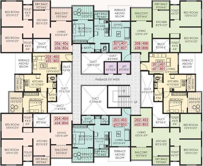 Floor Plan of Kalpak Shrusti in Ambegaon, Pune - Image 199853