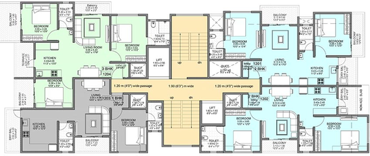 Floor Plan of Badhekar Dwarka in Kothrud, Pune - Image 199911