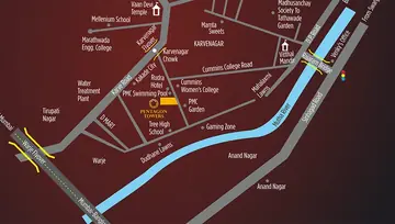 Location of Raichandani Pentagon Towers - Image 200009