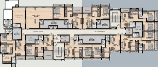 Floor Plan of Aditi Highland in Badlapur West, Thane - Image 116904