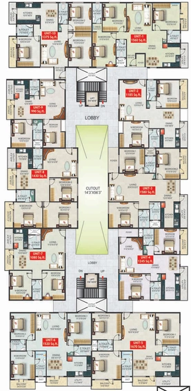 Floor Plan of Balaji Vajraa in Gottigere, Bangalore - Image 200092