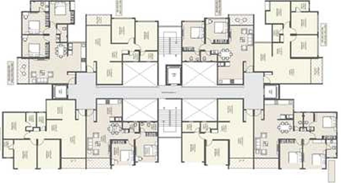 Floor Plan of Unique Youtopia Phase 3 in Kharadi, Pune - Image 200178