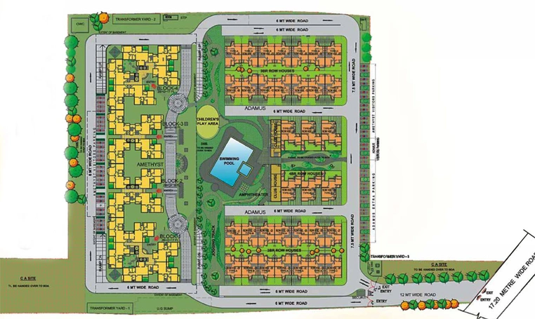 Master Plan of Sobha Amethyst in Whitefield, Bangalore - Image 200163