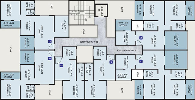 Floor Plan of Akshay House in Sadashiv Peth, Pune - Image 200235