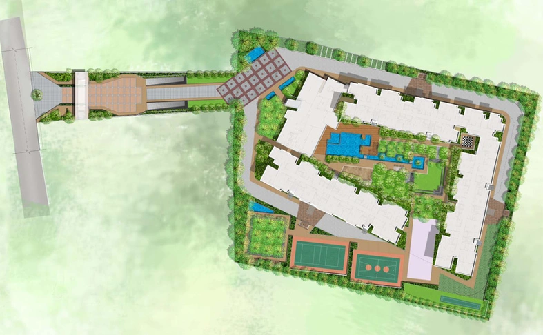 Master Plan of SLV Central Park in Whitefield, Bangalore - Image 200243