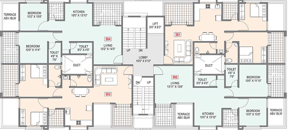 Floor Plan of Akruti Saundrya in Wakad, Pune - Image 200259