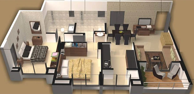 2 BHK Flat in Welworth Paradise in Baner, Pune - Image 826070