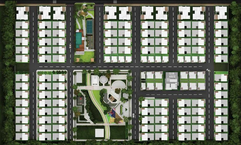 Master Plan of Sumeshaa Antaliea Homes in Thanisandra, Bangalore - Image 200283