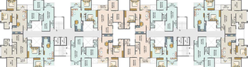 Floor Plan of Platinum Towers in Kondhwa, Pune - Image 200357
