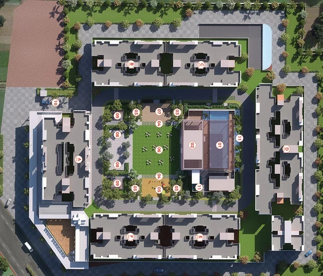 Master Plan of Rahul Downtown 2 in Tathawade, Pune - Image 200375
