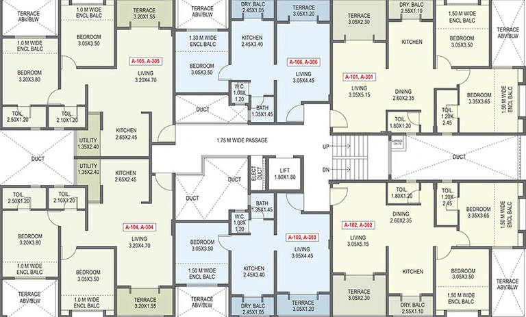 Floor Plan of Sigma La Cabana in Sus, Pune - Image 200400